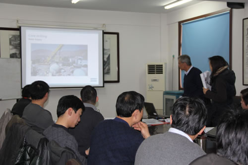 Formazione commesso il carotaggio di Atlas Copco